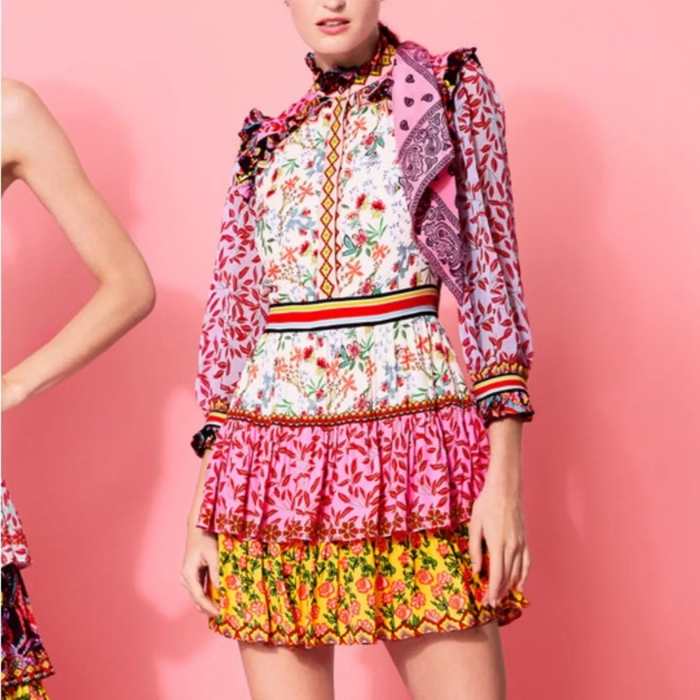 Alice&Olivia kathy floral mini dress - Picture 2 of 11
